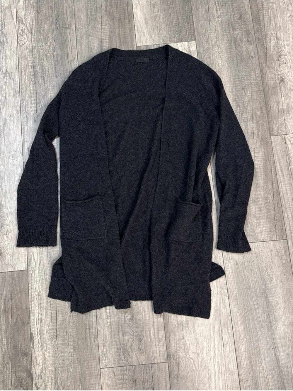 ATM Dark Charcoal Cashmere Cardigan